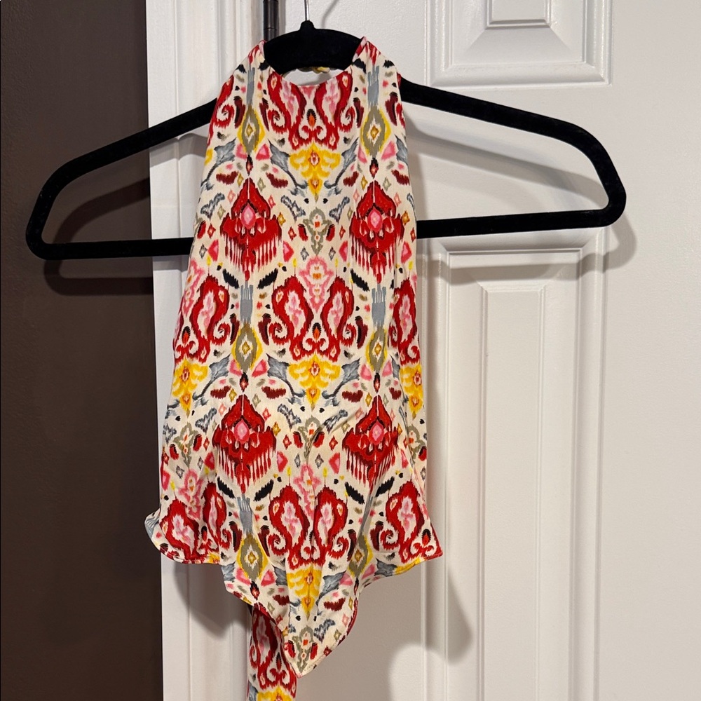 Alice + Olivia Multicolor Ikat Halter Camisole